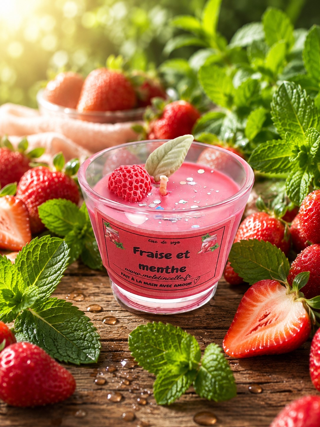 Bougie Fraise Menthe