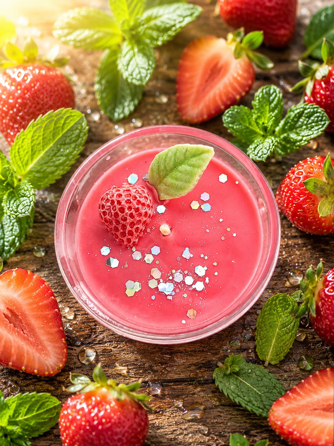 Bougie Fraise Menthe – Image 2