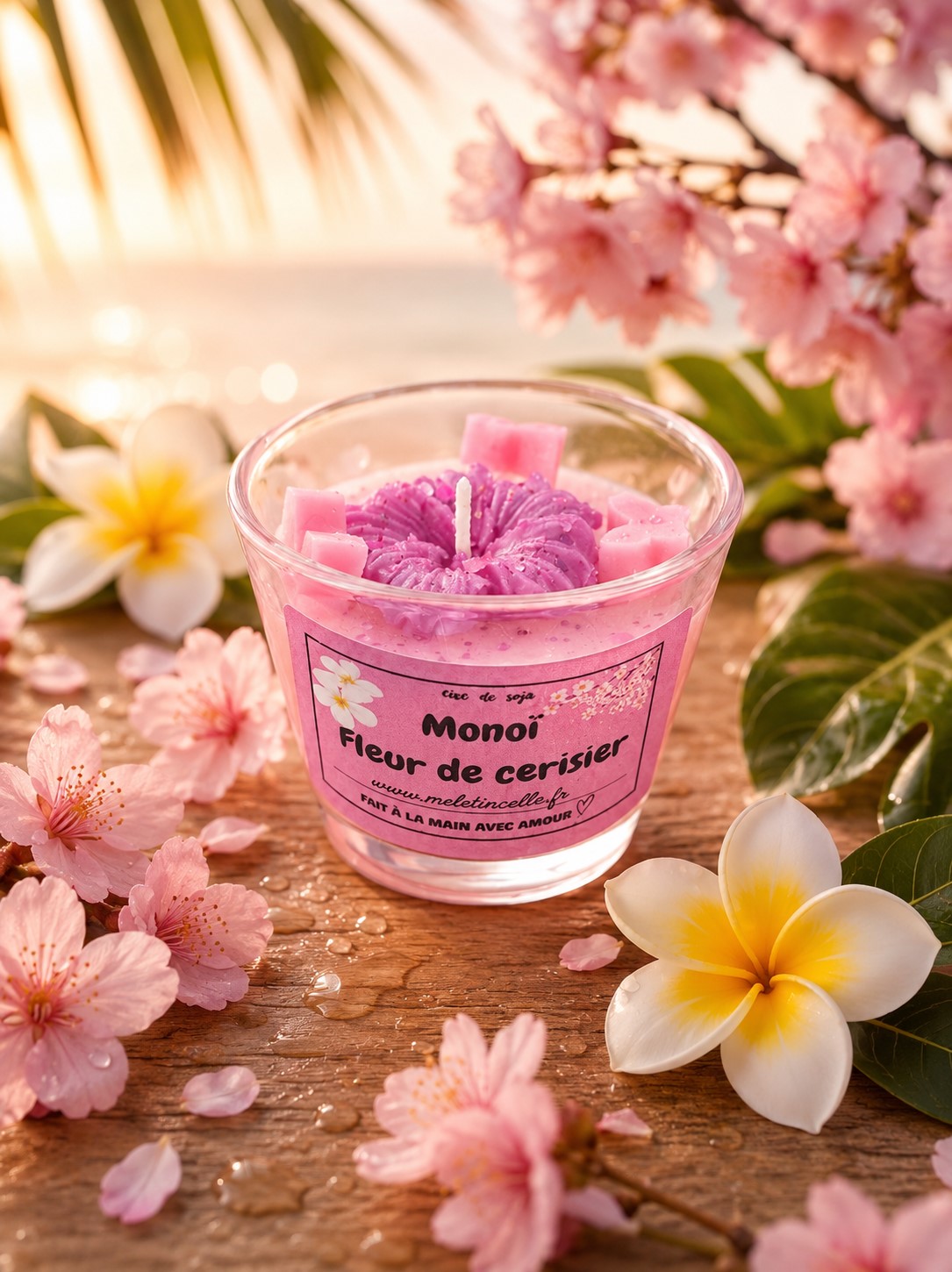 Bougie Monoï Fleur de Cerisier